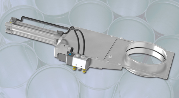 New model of electro-pneumatic airflow sliding gate