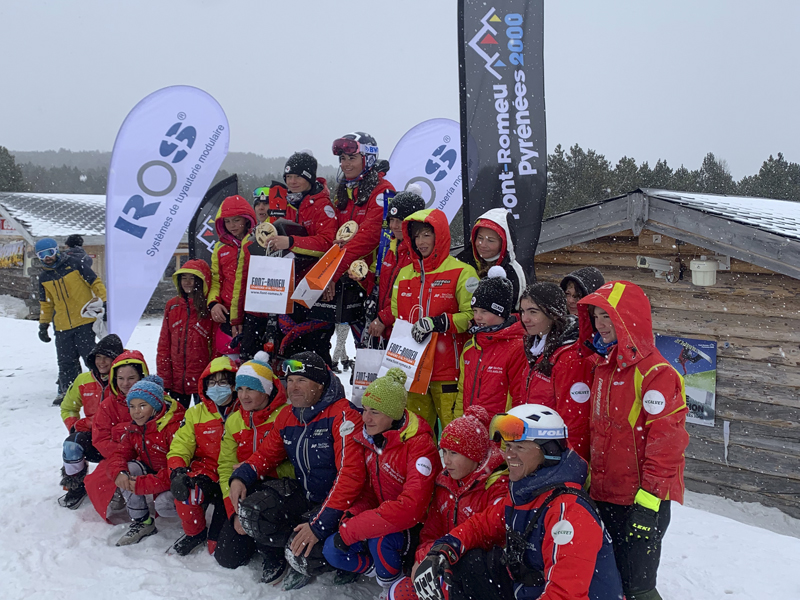 ROS Group sponsorise la course de slalom catégorie U14 à Font-Romeu