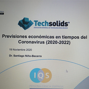 ÉXITO DE LA JORNADA TECHSOLIDS 2020 CON EL DR. SANTIAGO NIÑO BECERRA