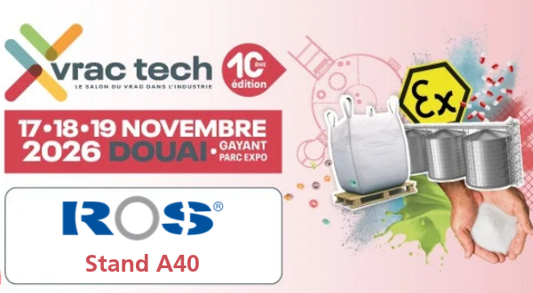ROS DUCTING ASISTIRÁ A LA FERIA VRAC TECH DOUAI 2026 (FRANCIA)