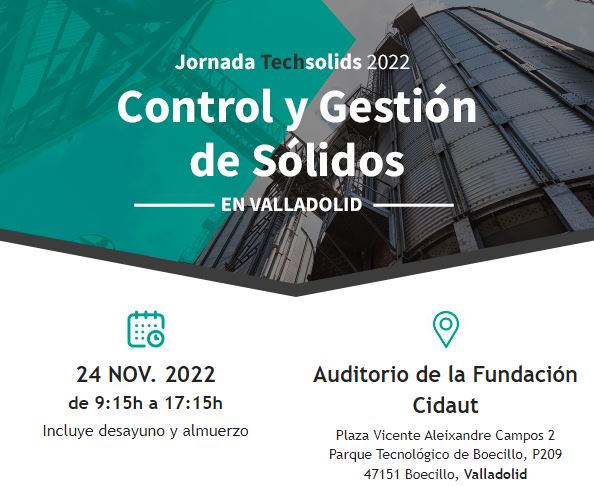 ROS DUCTING PATROCINA LA JORNADA TECHSOLIDS 2022 SOBRE GESTIÓN Y CONTROL DE SÓLIDOS 