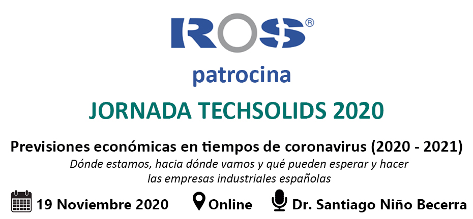 ROS DUCTING PATROCINA LA JORNADA TECHSOLIDS 2020