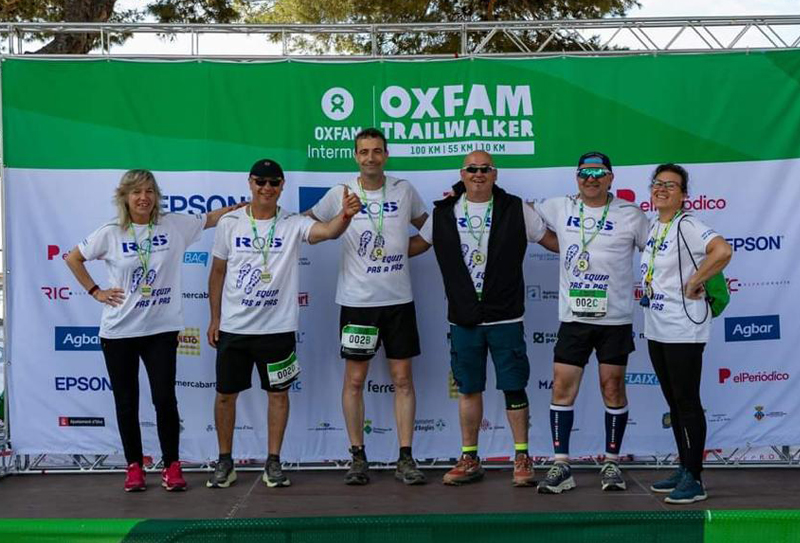 ROS Group collabore avec une équipe participant au Oxfam Intermón Trailwalker !